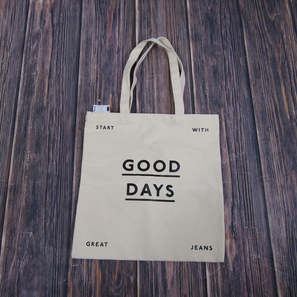Madewell Canvas Logo Shopping Tote Reuseable Bag GOOD DAYS Shopper